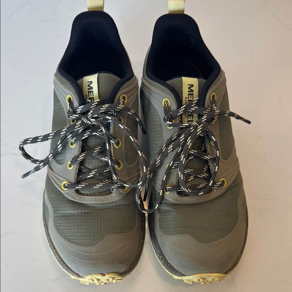 Merrell Gray and Black Athletic Shoes with Cushioned Sole